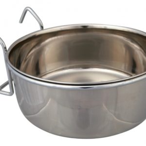 Trixie Edelstahlnapf mit Halter - 600 ml