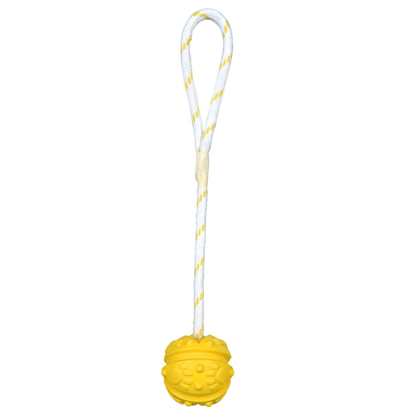 Trixie Naturgummiball am Band, schwimmend - 7 cm – Bild 3