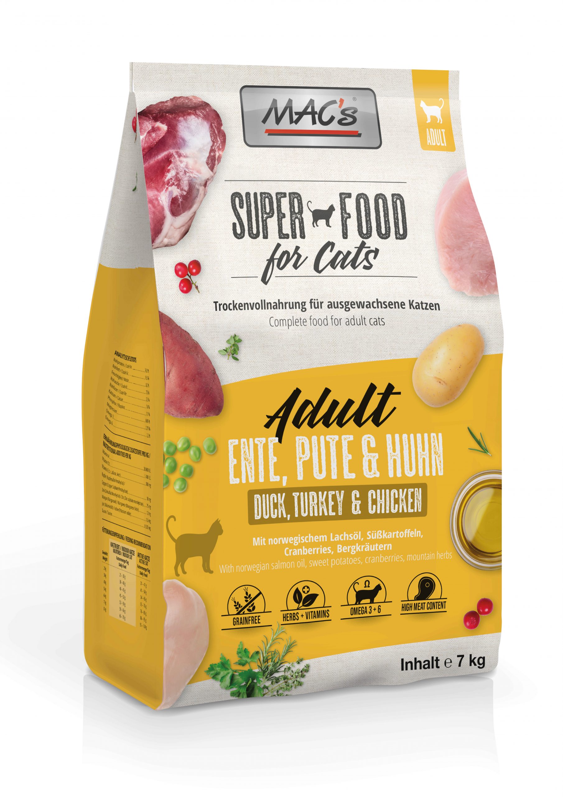 Macs Cat Adult Ente+Pute 7kg