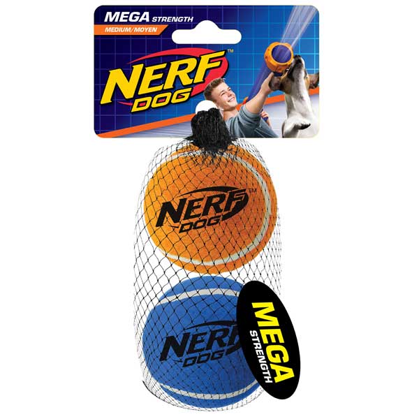 NERF DOG Tennis Balls megastark - 6,4 cm / 2 Stück – Bild 4