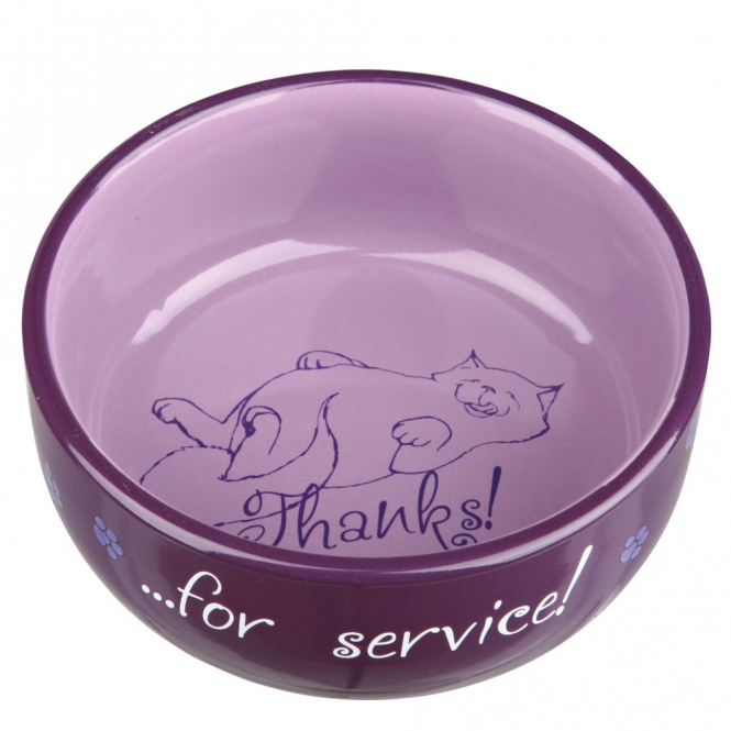 Trixie Keramiknapf Thanks for service! – Bild 3