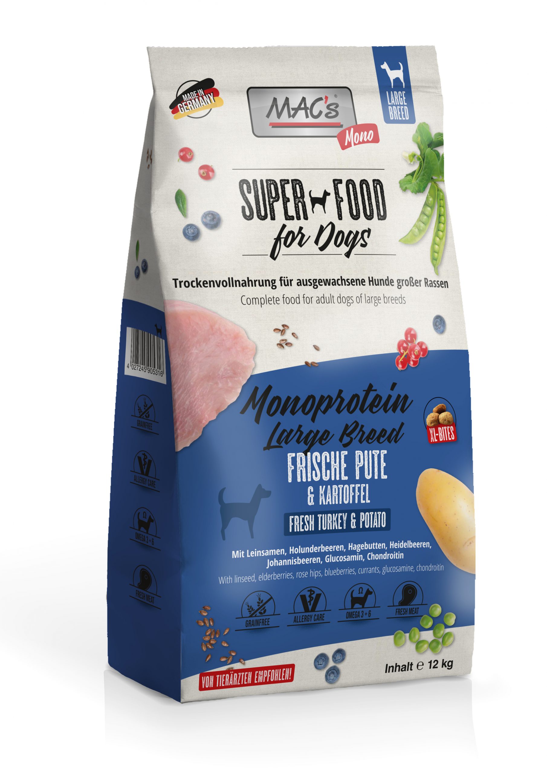 MAC's DOG Mono Large Breed 12 kg