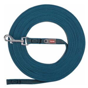 Trixie Schleppleine, gummiert - petrol - 10 m/15 mm