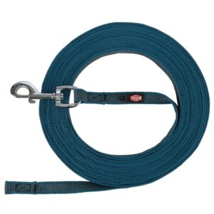 Trixie Schleppleine, gummiert - petrol - 10 m/17 mm